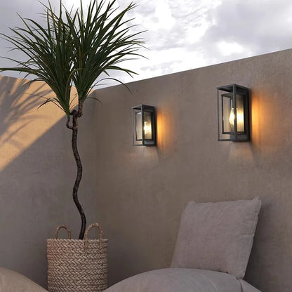 American Retro Waterproof Wall Lamp Industrial Glass Lamp Indoor Outdoor Courtyard Corridor Bar Villa Garden Decorative Lamp