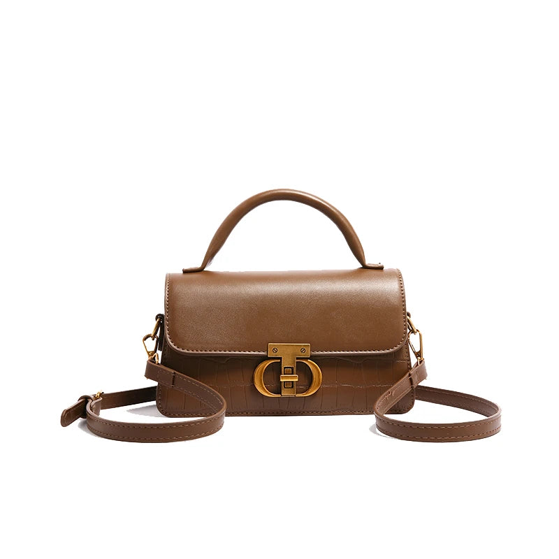 Small Leather Armpit Bags for Women, Chain Shoulder, Crossbody Bag, Ladies Vintage Underarm Handbags, Summer