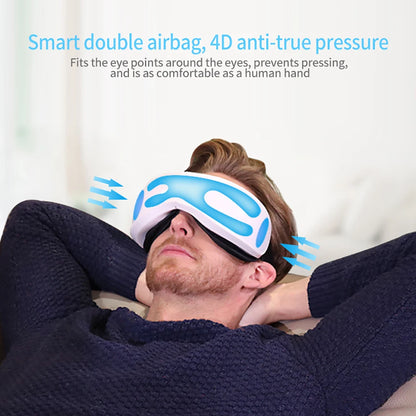 6D Smart Vibration Eye Massager Airbag Compress Eye Care Instrument Bluetooth Music Eye Massage Sleep Mask Eye Relax Fatigue