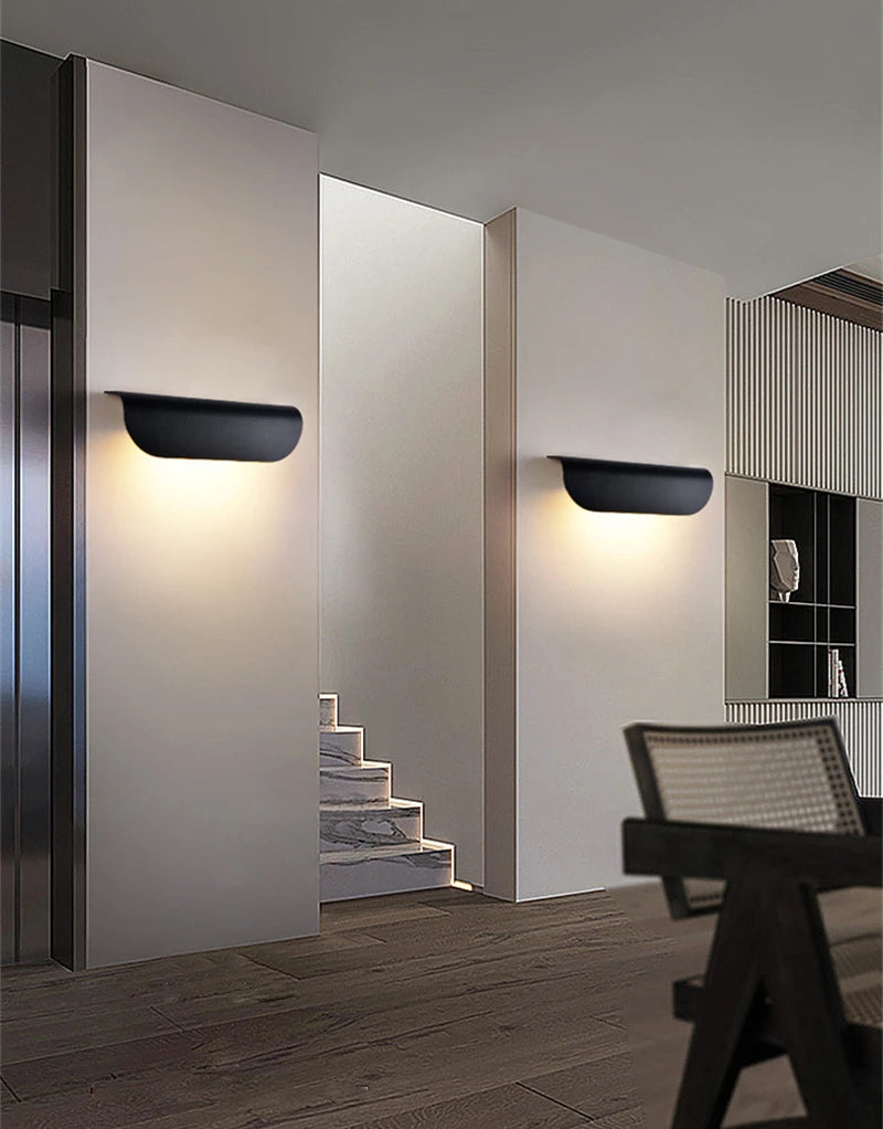 Waterproof Simple LED Wall Lamp Modern Outdoor/Indoor IP65 Entrance Decor Sconce Garden Porch Bedside Home Wall Lights Luminaire
