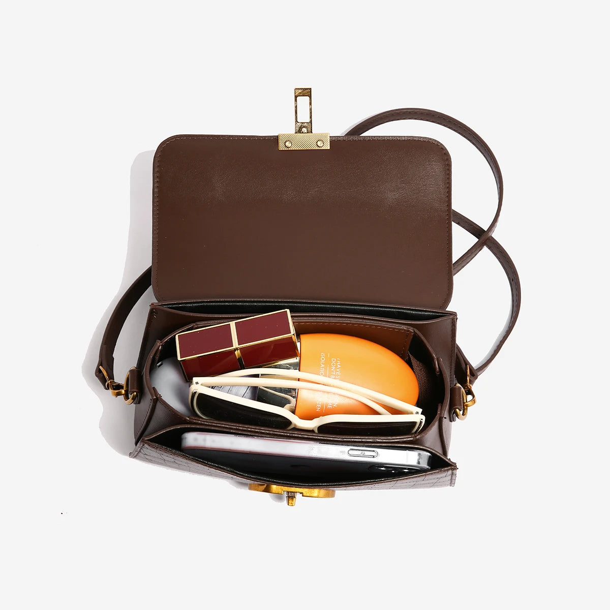 Small Leather Armpit Bags for Women, Chain Shoulder, Crossbody Bag, Ladies Vintage Underarm Handbags, Summer
