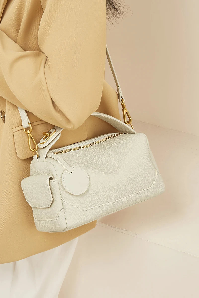 FOXER Cow Leather Crossbody Bag for Women Spring & Summer Fashion New Collection Lady Shoulder Handbag Purse Gift For Girls