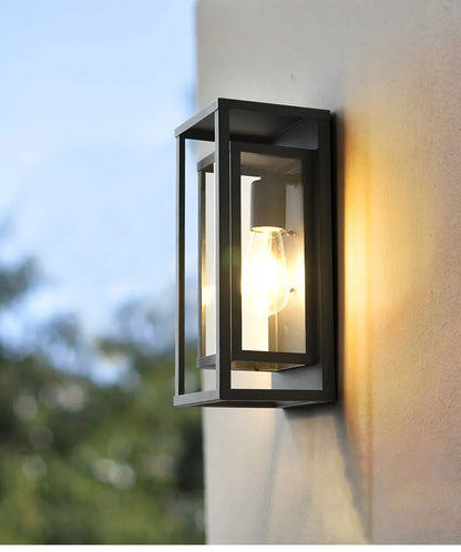 American Retro Waterproof Wall Lamp Industrial Glass Lamp Indoor Outdoor Courtyard Corridor Bar Villa Garden Decorative Lamp