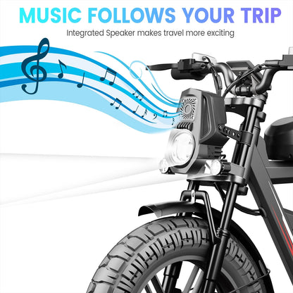 Ebike W018 2000W Dual Motor 25AH Dual Battery Top Speed 55KM/H 20*4.5Fat Tire Electric Bike Mountain Electric Bicycle