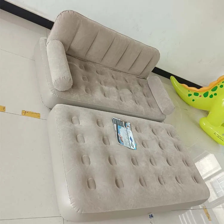 Modern Portable Folding hand-Inflatable Sofa for Living Room Lazy Bean Bag Chair Puff Tatami Foldable for Outdoor Camping
