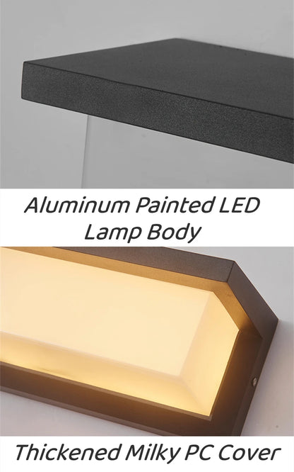 Modern LED Outdoor Wall Lamp E27 Waterproof IP65 Aluminum Porch Light Garden Fence Street Exterior Wall Sconce Lighting 110/220V