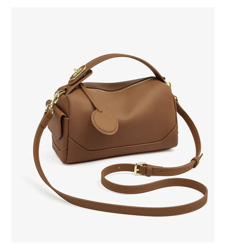 FOXER Cow Leather Crossbody Bag for Women Spring & Summer Fashion New Collection Lady Shoulder Handbag Purse Gift For Girls