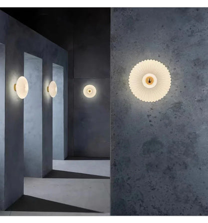 Modern LED Wall Lamps Glass Ripple Lights Corridor Aisle Staircase Dining Backdrop Simple Indoor Home Decoration Lustre Fixtures