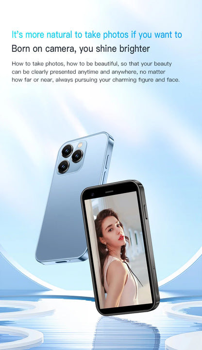 SOYES XS15 Blue 3G Mini Smartphone 3.0" HD Screen 2G RAM 16G ROM Dual SIM Standby Play Store Multiple colors available More Apps