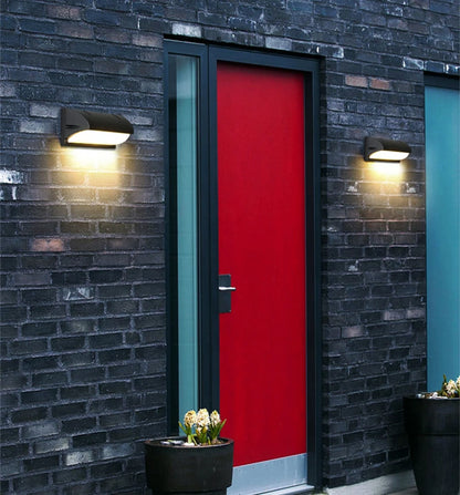 Modern LED Outdoor Wall Lamp E27 Waterproof IP65 Aluminum Porch Light Garden Fence Street Exterior Wall Sconce Lighting 110/220V