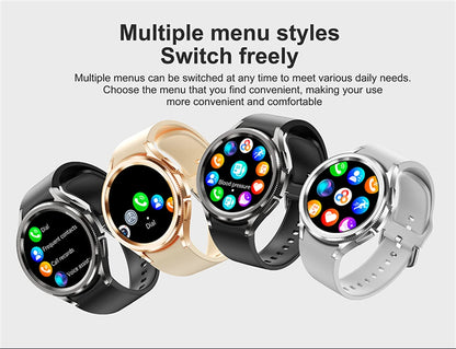 2025 New Watch 6 Smartwatch Men's AMOLED Always On Display Bluetooth Call GPS NFC Smart Watch Android IOS For Samsung Galaxy