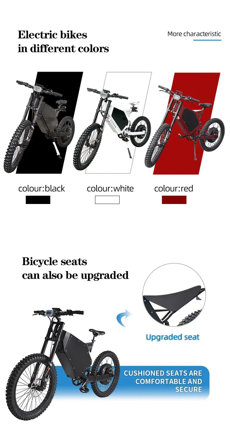 New style Super  bomber 3000w power  electric city bike 48V  31.2AH Lithium battery 20 inch tires enduro ebike for adults