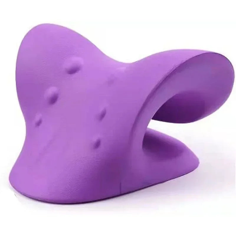 Cervical Spine Stretch Neck Shoulder Relaxer Cervical Chiropractic Traction Device Massage Pillow for Pain Relief Cervical Spine