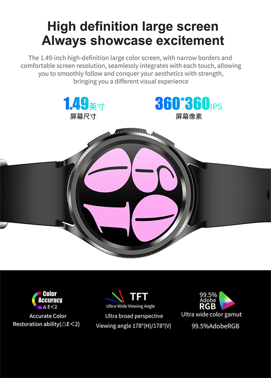 2025 New Watch 6 Smartwatch Men's AMOLED Always On Display Bluetooth Call GPS NFC Smart Watch Android IOS For Samsung Galaxy