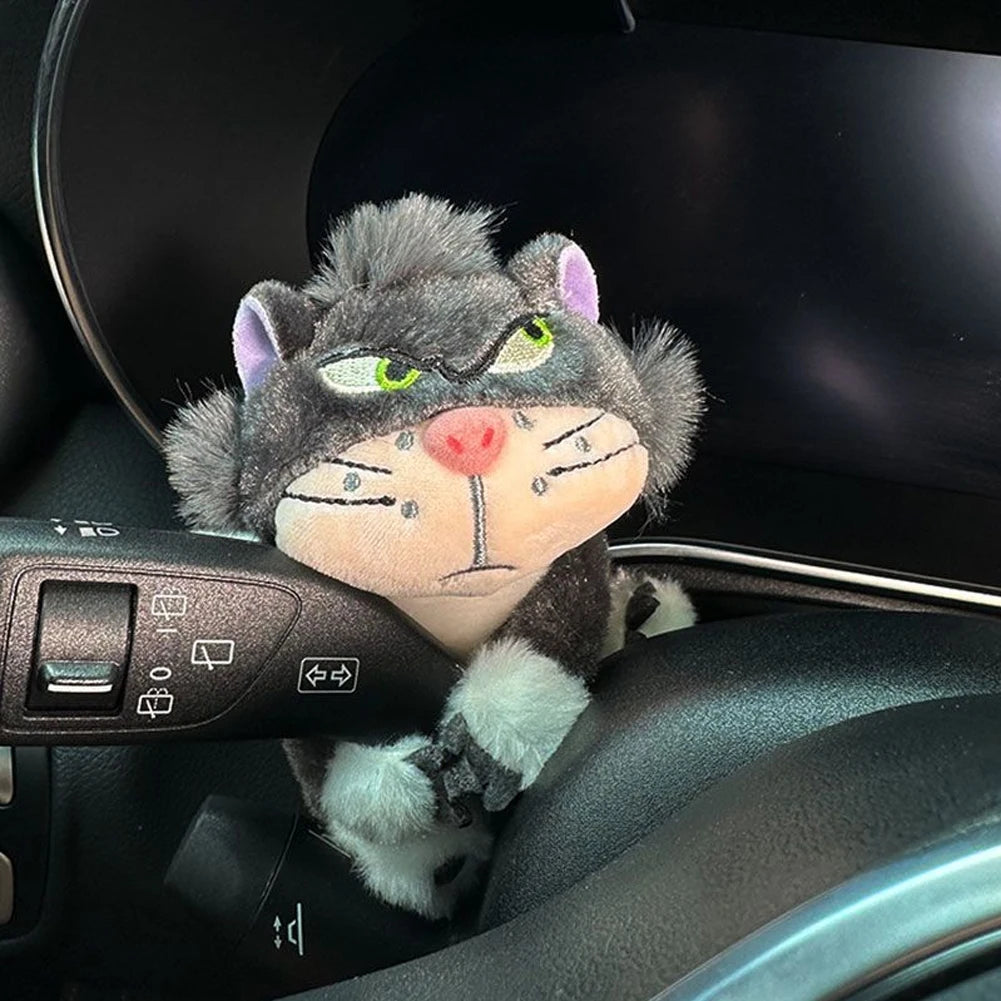 Car Windshield Wiper Decorations Cute Interior Plush Cat Doll Creative Gift Shoulder Pads Car Interior Decoration Accessories