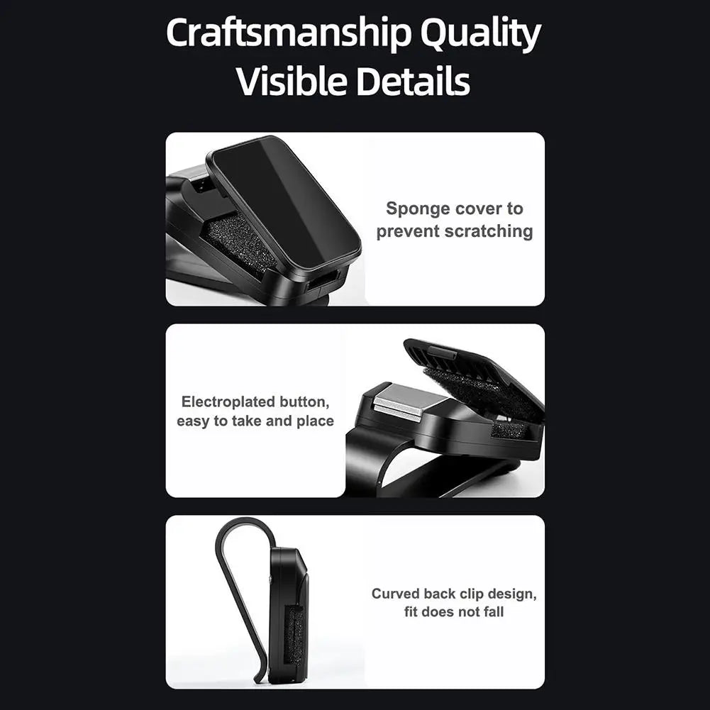 2025 New Universal Car Sunglasses Clip Holder Car Sunshades Ticket Stand Fastener Pen Case Eyeglasses Sun Visor Accessories