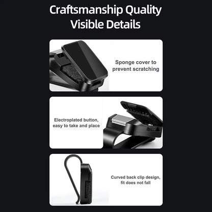 2025 New Universal Car Sunglasses Clip Holder Car Sunshades Ticket Stand Fastener Pen Case Eyeglasses Sun Visor Accessories