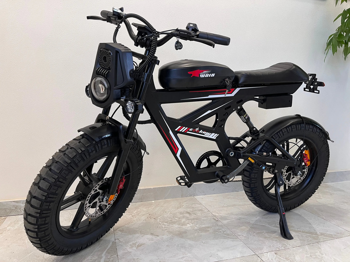 Ebike W018 2000W Dual Motor 25AH Dual Battery Top Speed 55KM/H 20*4.5Fat Tire Electric Bike Mountain Electric Bicycle