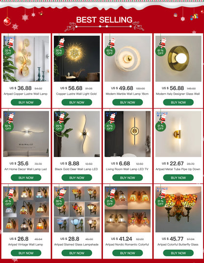 Modern Italy Designer Glass Wall Lamp for Living Room Bedroom Balcony Corridor Decor White Green Orange Lampshade Wall Light