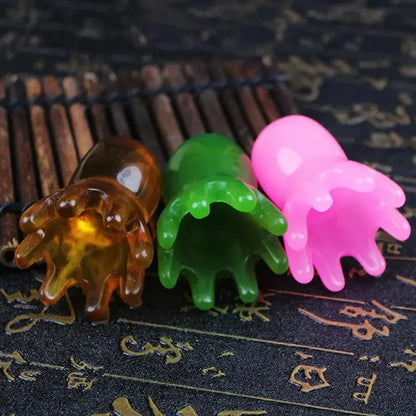 2025 New Resin Octopus Scalp Massage Comb Acupressure Meridian Therapy Hair Care Portable Relaxation Tool Natural Material