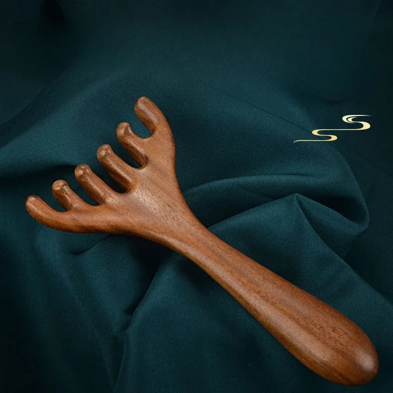 2025 New Resin Octopus Scalp Massage Comb Acupressure Meridian Therapy Hair Care Portable Relaxation Tool Natural Material