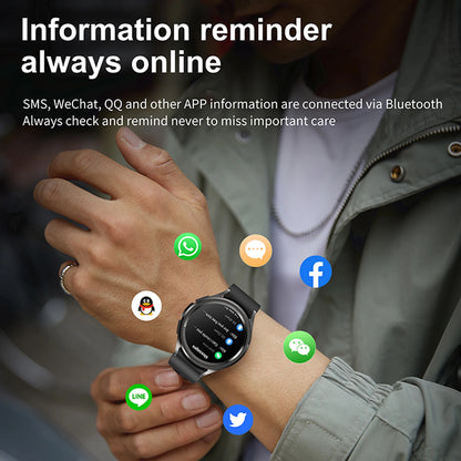 2025 New Watch 6 Smartwatch Men's AMOLED Always On Display Bluetooth Call GPS NFC Smart Watch Android IOS For Samsung Galaxy