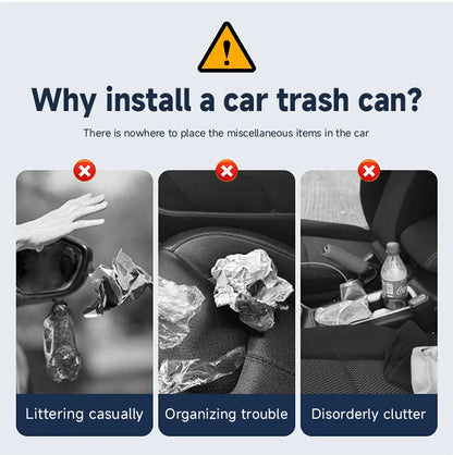 Universal Car Trash Can Hanging Dustbin Accessories For BMW X1 E84 F48 X2 F39 X3 E83 F25 X4 F26 X5 E53 E70 F15 F85 X6 E71 E72