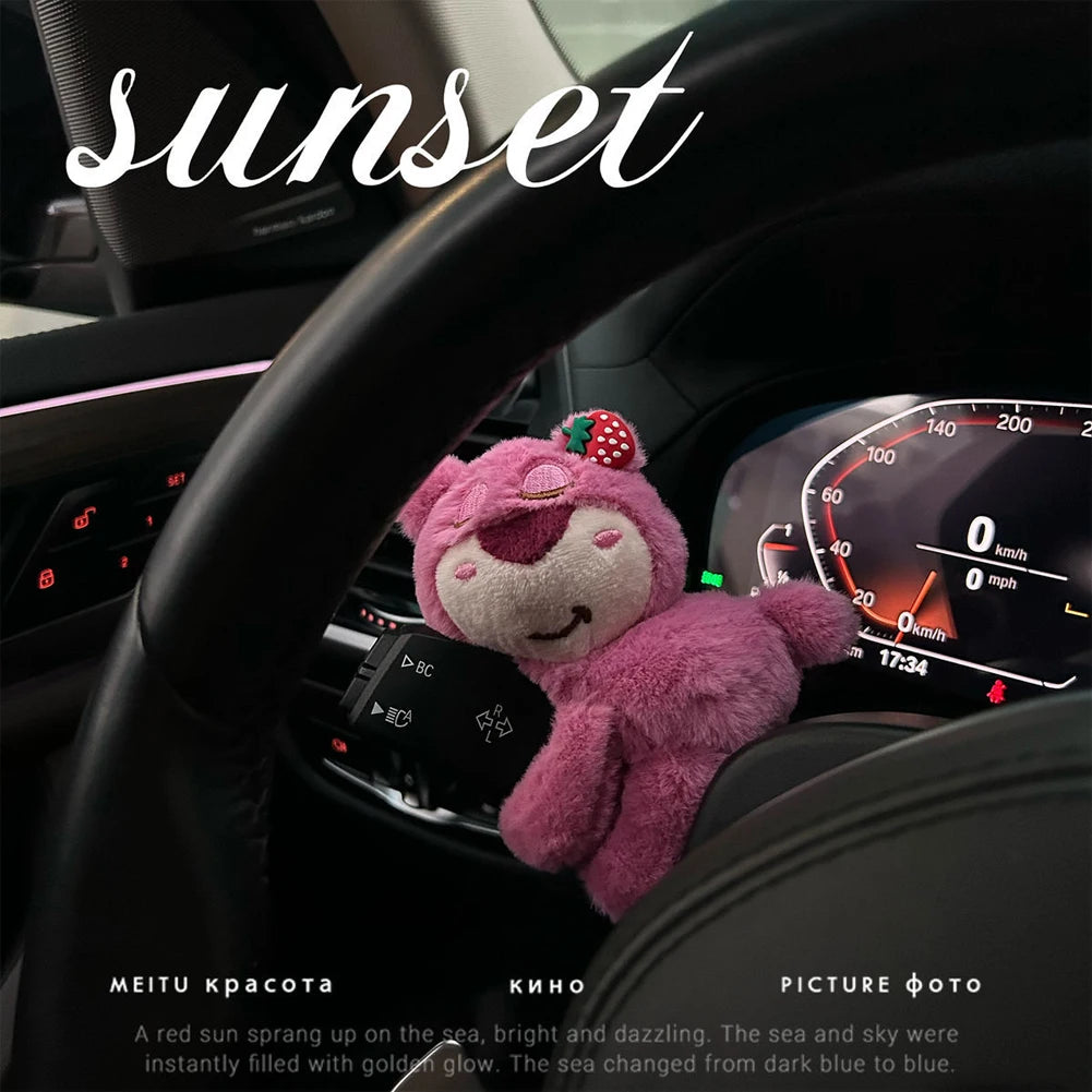 Car Windshield Wiper Decorations Cute Interior Plush Cat Doll Creative Gift Shoulder Pads Car Interior Decoration Accessories
