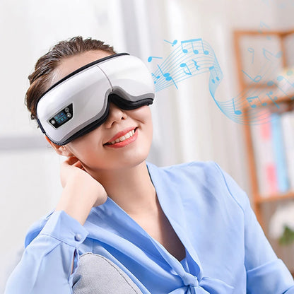 6D Smart Vibration Eye Massager Airbag Compress Eye Care Instrument Bluetooth Music Eye Massage Sleep Mask Eye Relax Fatigue