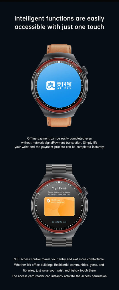 2025 New High-end Laser Detection Smart Watch Men ECG+PPG Precise Blood Pressure Heart Rate BT Call NFC For HUAWEI Health Watche