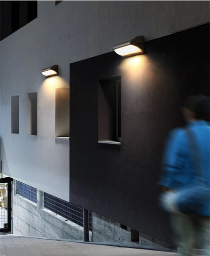 Modern LED Outdoor Wall Lamp E27 Waterproof IP65 Aluminum Porch Light Garden Fence Street Exterior Wall Sconce Lighting 110/220V
