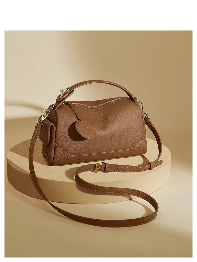 FOXER Cow Leather Crossbody Bag for Women Spring & Summer Fashion New Collection Lady Shoulder Handbag Purse Gift For Girls