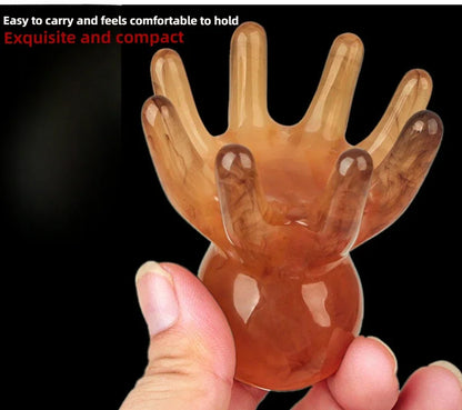 2025 New Resin Octopus Scalp Massage Comb Acupressure Meridian Therapy Hair Care Portable Relaxation Tool Natural Material