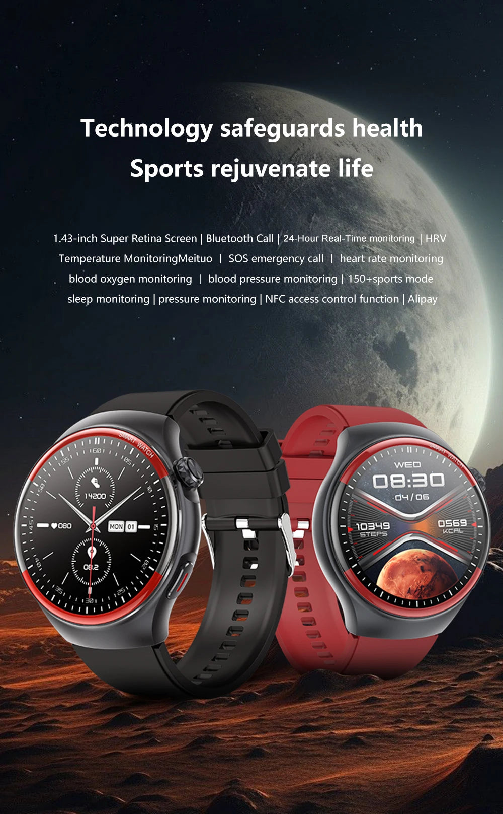 2025 New High-end Laser Detection Smart Watch Men ECG+PPG Precise Blood Pressure Heart Rate BT Call NFC For HUAWEI Health Watche