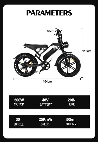 Newly V20Pro electric bicycle 1000W 48V 15AH ebike , 20 inch electric fat tire electric city mountain bike