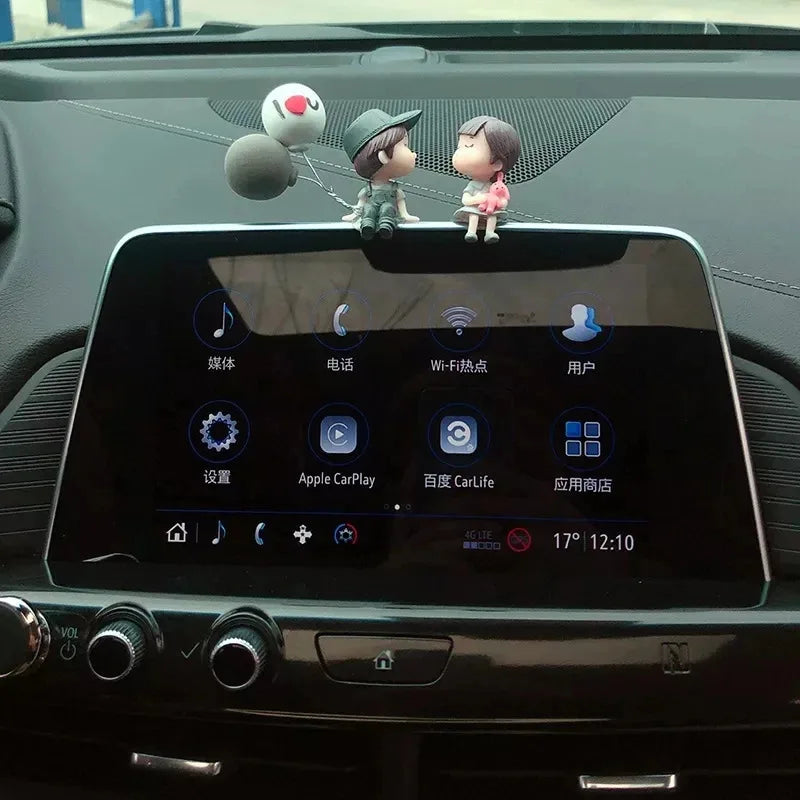 1/2/4pcs Car Decoration Cartoon Couple Action Doll Balloon Decoration Car Interior Dashboard Accessories Girl Gift