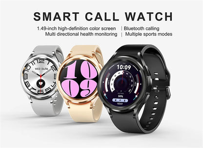 2025 New Watch 6 Smartwatch Men's AMOLED Always On Display Bluetooth Call GPS NFC Smart Watch Android IOS For Samsung Galaxy