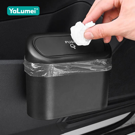 Universal Car Trash Can Hanging Dustbin Accessories For BMW X1 E84 F48 X2 F39 X3 E83 F25 X4 F26 X5 E53 E70 F15 F85 X6 E71 E72