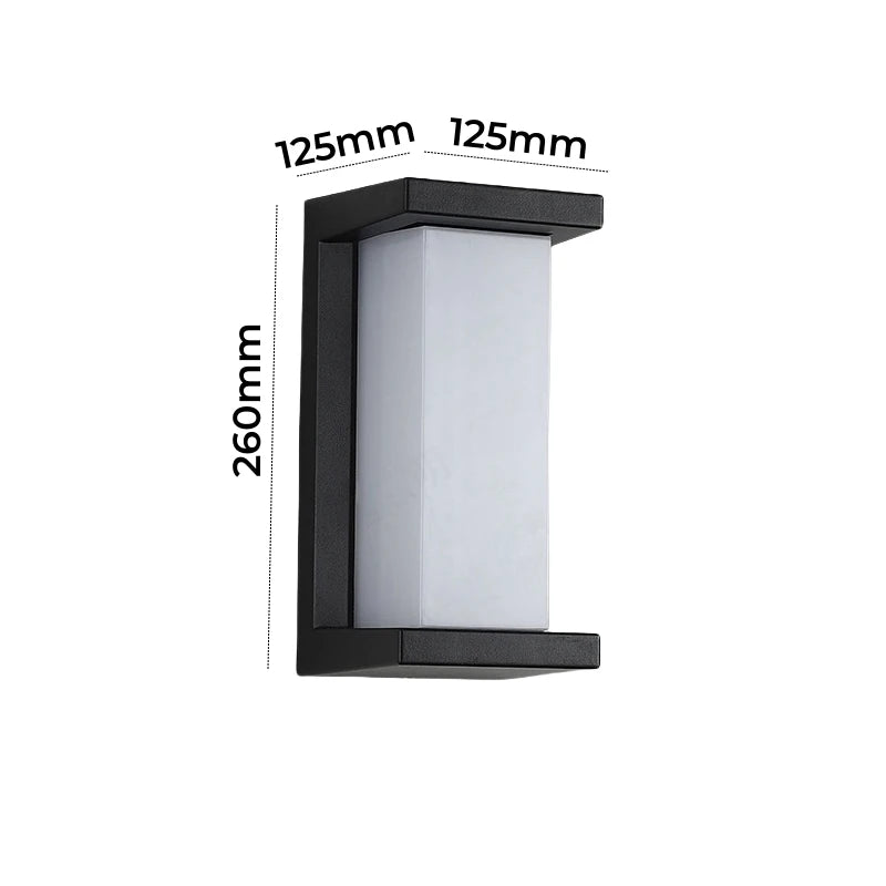 Modern LED Outdoor Wall Lamp E27 Waterproof IP65 Aluminum Porch Light Garden Fence Street Exterior Wall Sconce Lighting 110/220V