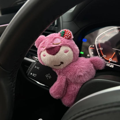 Car Windshield Wiper Decorations Cute Interior Plush Cat Doll Creative Gift Shoulder Pads Car Interior Decoration Accessories