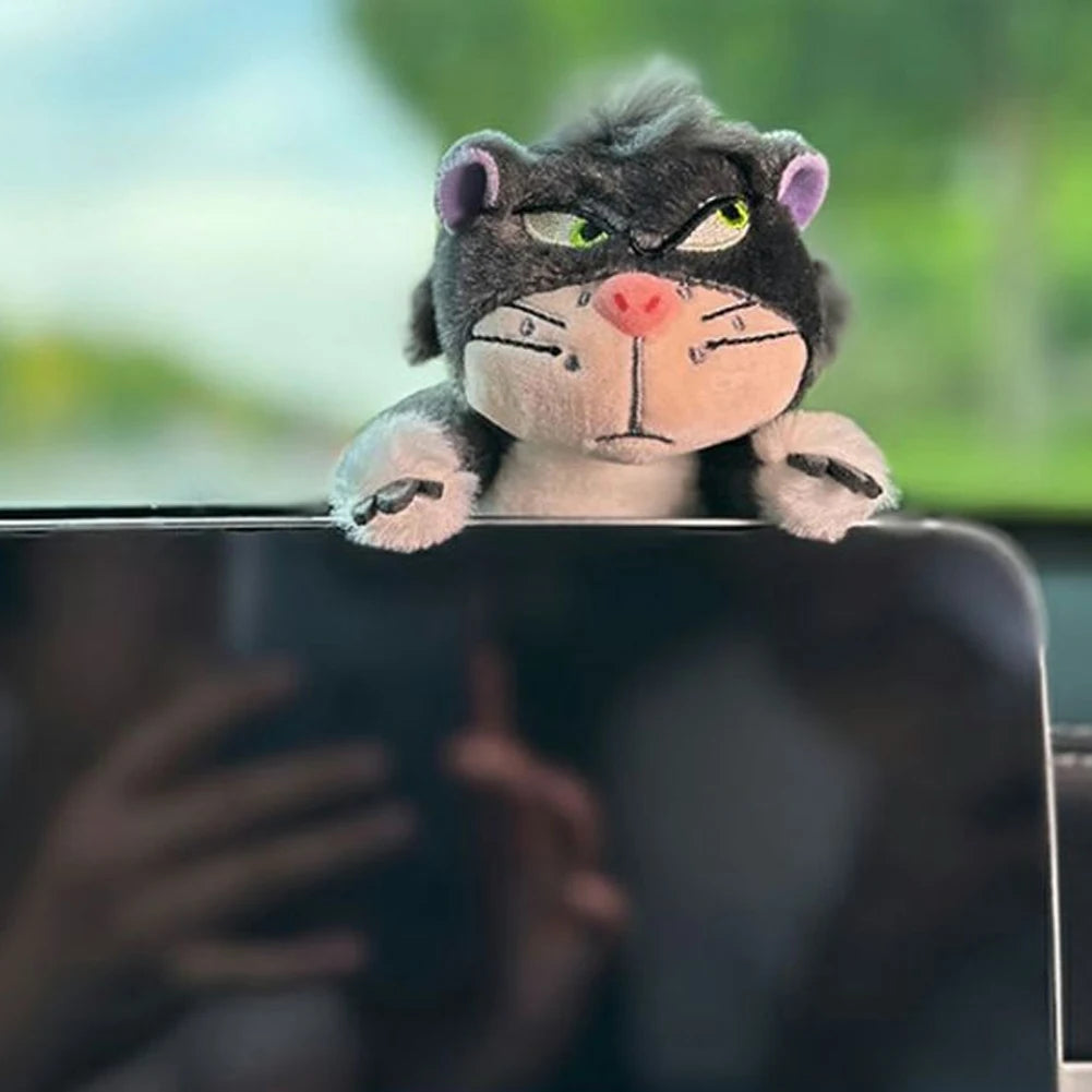 Car Windshield Wiper Decorations Cute Interior Plush Cat Doll Creative Gift Shoulder Pads Car Interior Decoration Accessories