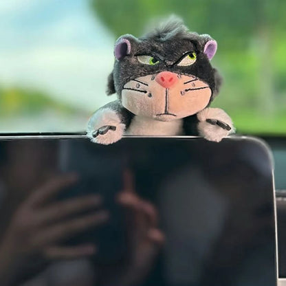 Car Windshield Wiper Decorations Cute Interior Plush Cat Doll Creative Gift Shoulder Pads Car Interior Decoration Accessories