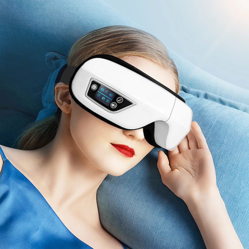 6D Smart Vibration Eye Massager Airbag Compress Eye Care Instrument Bluetooth Music Eye Massage Sleep Mask Eye Relax Fatigue