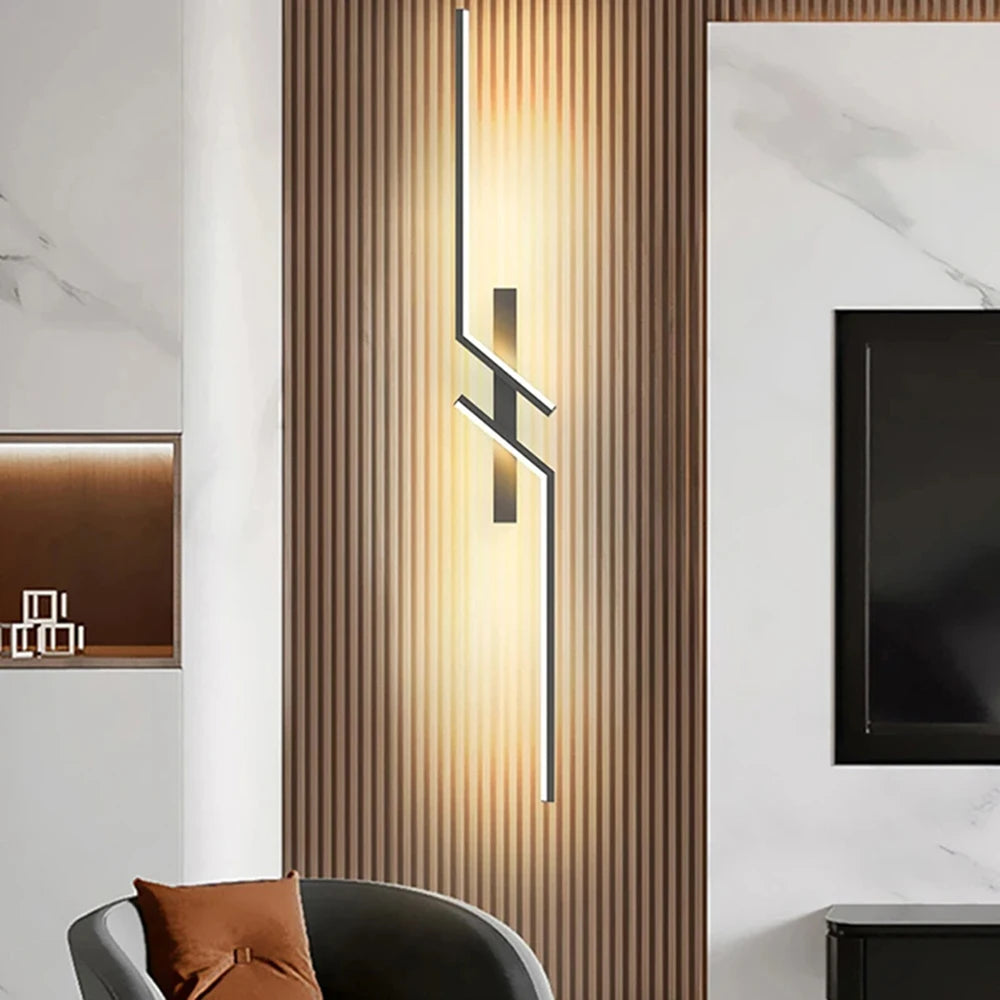 LED Wall Light Type-C Rechargeable Touch Button Smart Remote Control 60/80cm Light Bedroom Living Room Kitchen Indoor Lighting